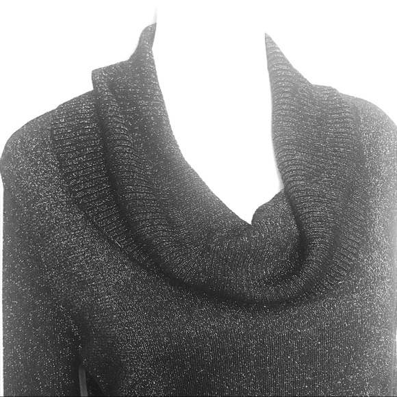 💎 united states sweaters metallic cowl neck tunic - Picture 2 of 8